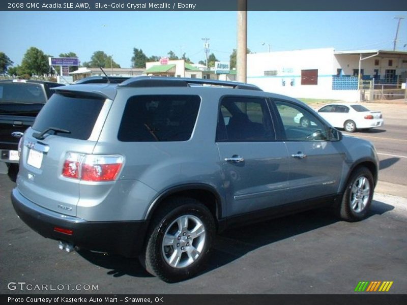 Blue-Gold Crystal Metallic / Ebony 2008 GMC Acadia SLE AWD
