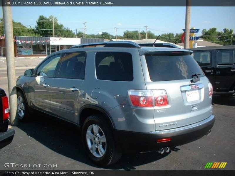 Blue-Gold Crystal Metallic / Ebony 2008 GMC Acadia SLE AWD