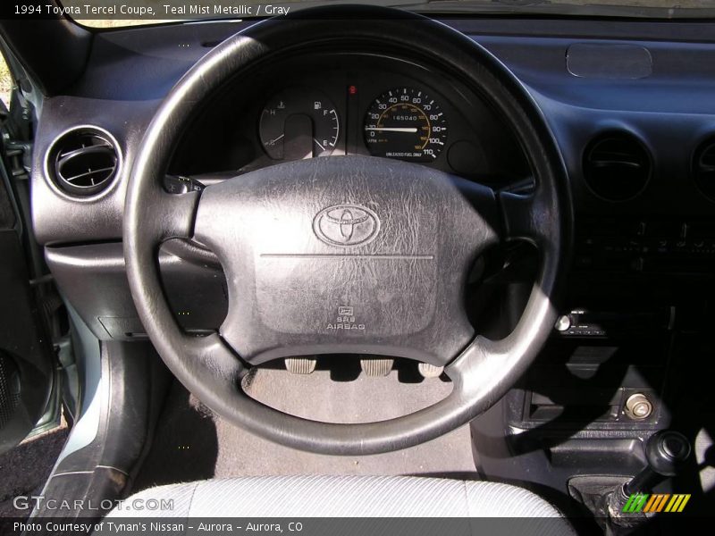 Teal Mist Metallic / Gray 1994 Toyota Tercel Coupe