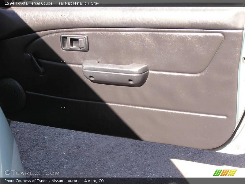 Teal Mist Metallic / Gray 1994 Toyota Tercel Coupe
