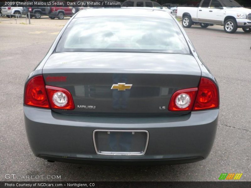 Dark Gray Metallic / Titanium 2009 Chevrolet Malibu LS Sedan