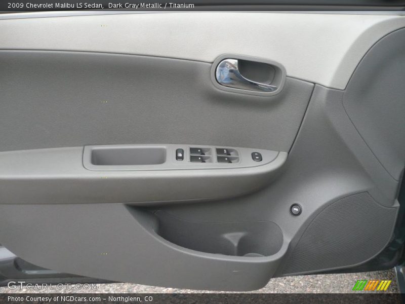 Dark Gray Metallic / Titanium 2009 Chevrolet Malibu LS Sedan