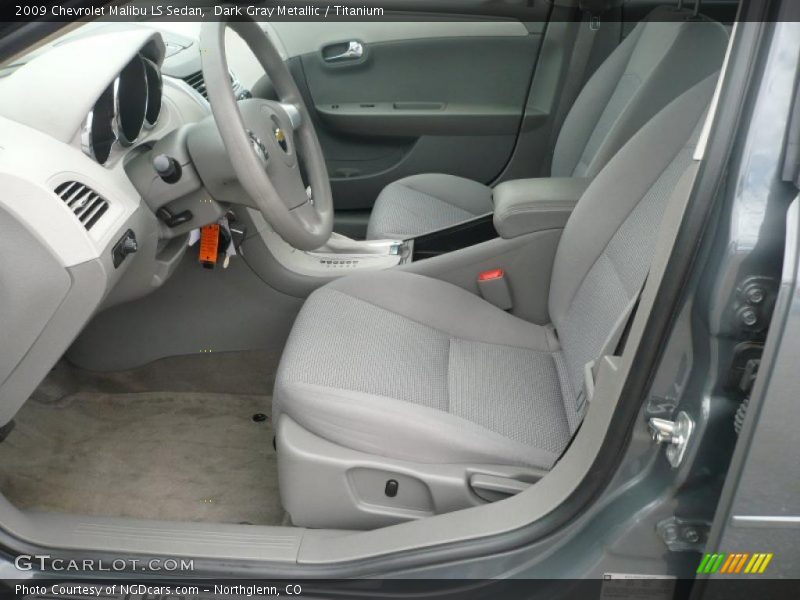 Dark Gray Metallic / Titanium 2009 Chevrolet Malibu LS Sedan