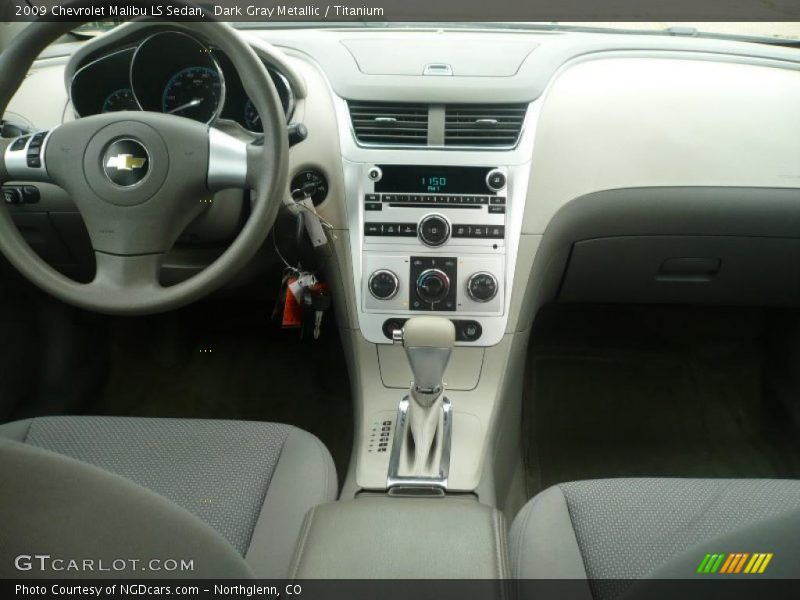 Dark Gray Metallic / Titanium 2009 Chevrolet Malibu LS Sedan