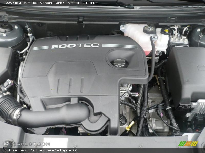 Dark Gray Metallic / Titanium 2009 Chevrolet Malibu LS Sedan