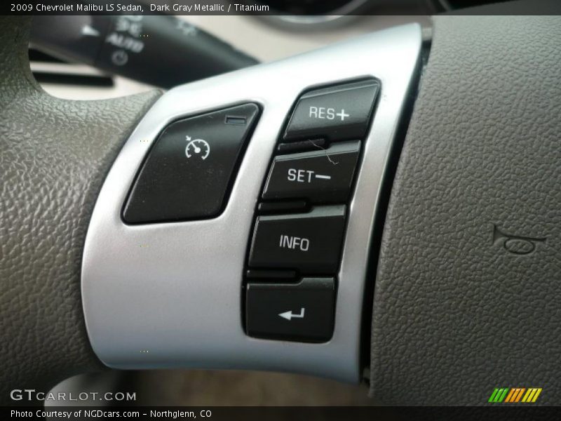 Dark Gray Metallic / Titanium 2009 Chevrolet Malibu LS Sedan