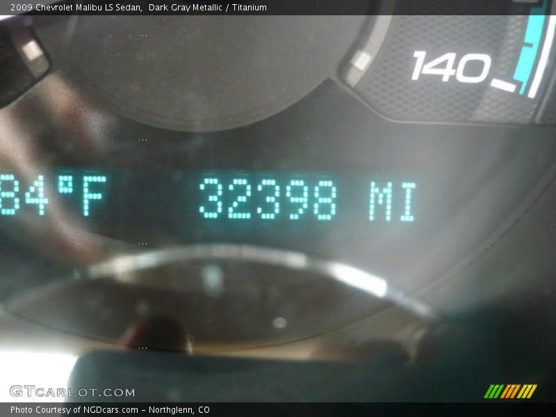Dark Gray Metallic / Titanium 2009 Chevrolet Malibu LS Sedan