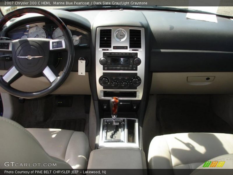 Marine Blue Pearlcoat / Dark Slate Gray/Light Graystone 2007 Chrysler 300 C HEMI