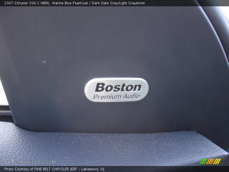Marine Blue Pearlcoat / Dark Slate Gray/Light Graystone 2007 Chrysler 300 C HEMI