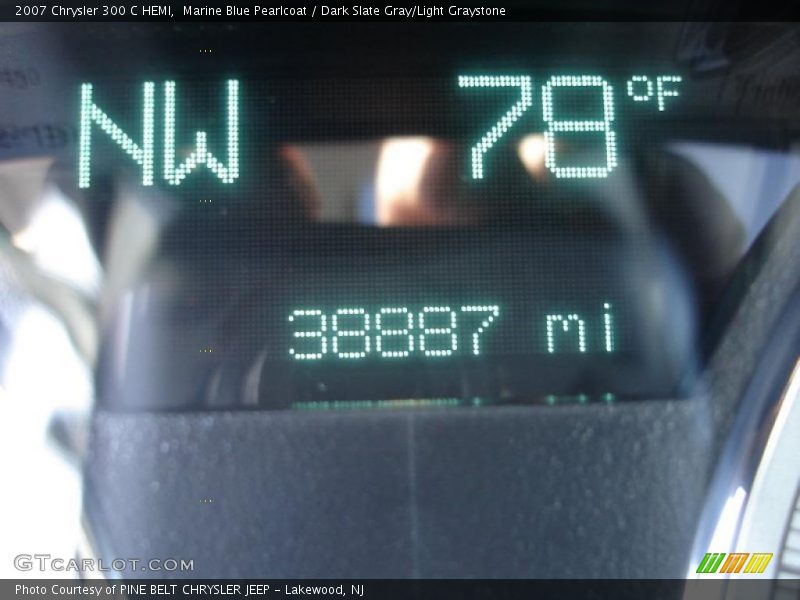 Marine Blue Pearlcoat / Dark Slate Gray/Light Graystone 2007 Chrysler 300 C HEMI