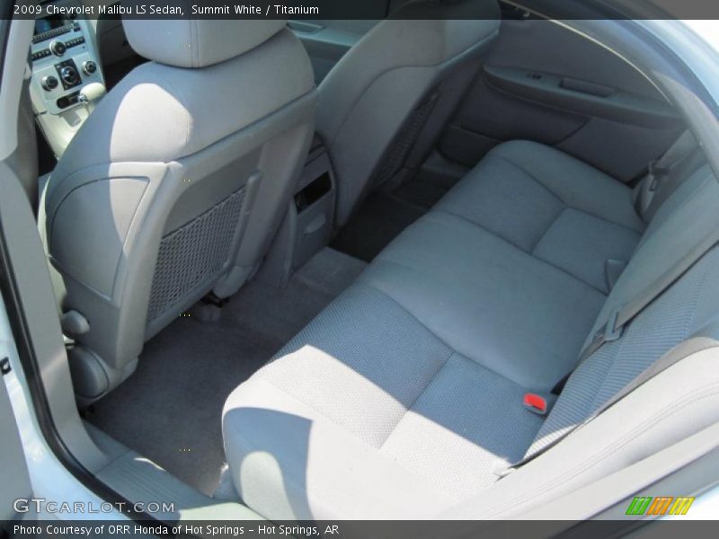 Summit White / Titanium 2009 Chevrolet Malibu LS Sedan
