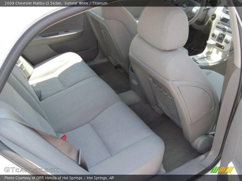Summit White / Titanium 2009 Chevrolet Malibu LS Sedan