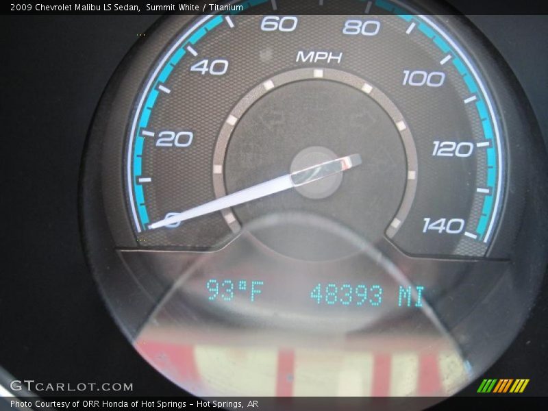 Summit White / Titanium 2009 Chevrolet Malibu LS Sedan