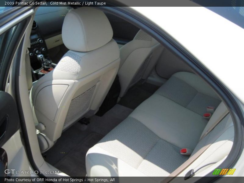 Gold Mist Metallic / Light Taupe 2009 Pontiac G6 Sedan
