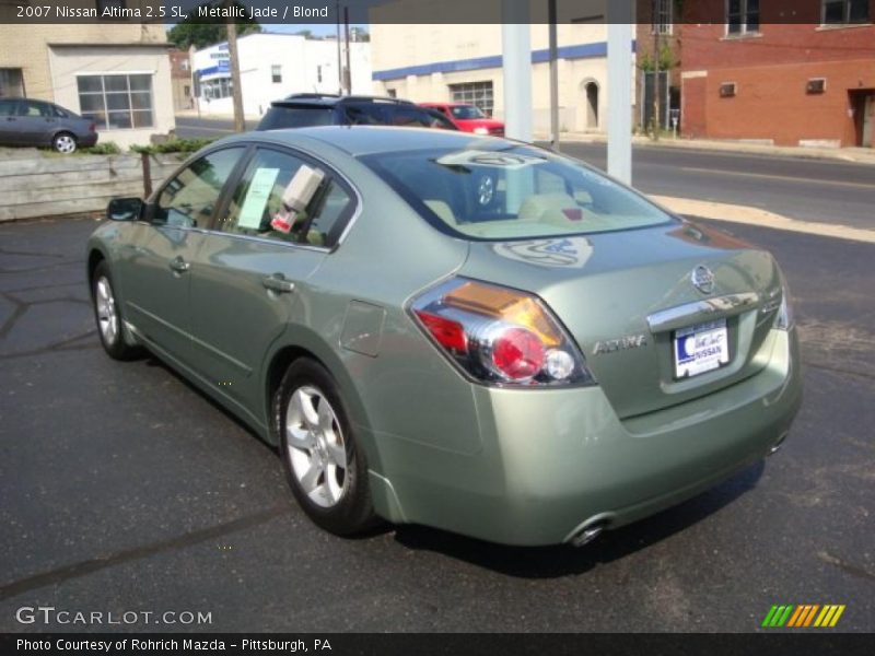 Metallic Jade / Blond 2007 Nissan Altima 2.5 SL