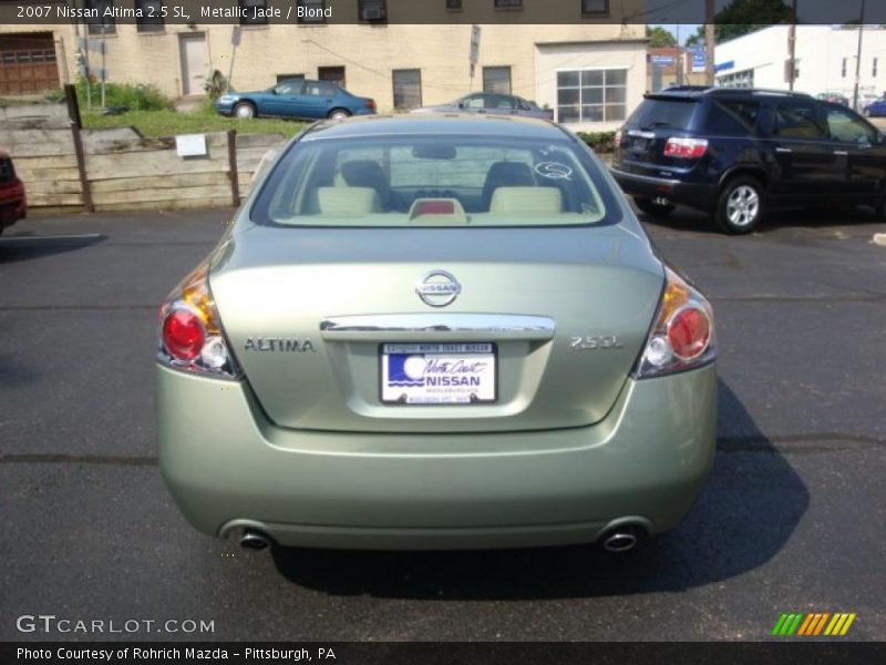 Metallic Jade / Blond 2007 Nissan Altima 2.5 SL