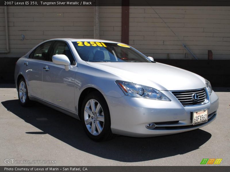 Tungsten Silver Metallic / Black 2007 Lexus ES 350