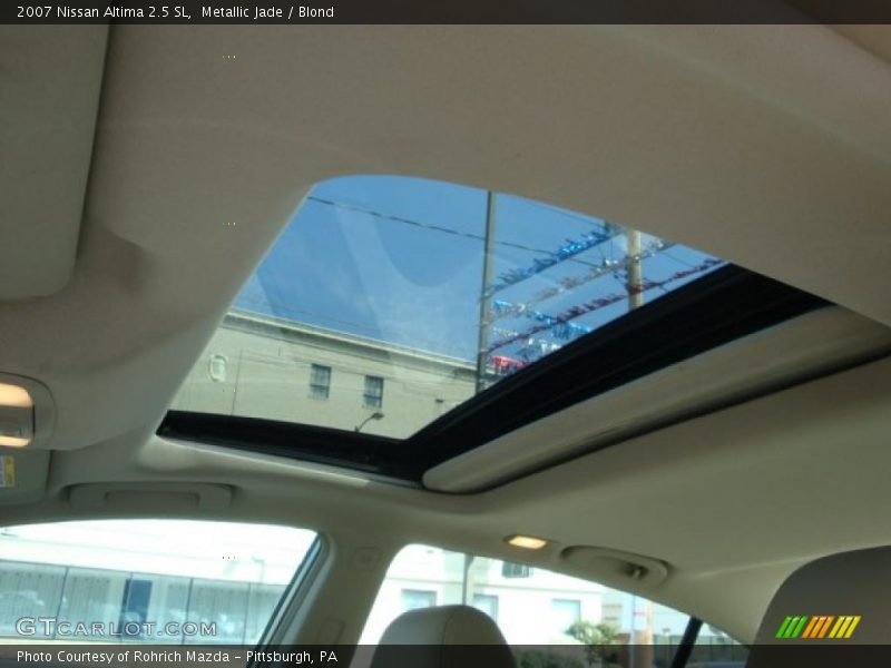 Metallic Jade / Blond 2007 Nissan Altima 2.5 SL