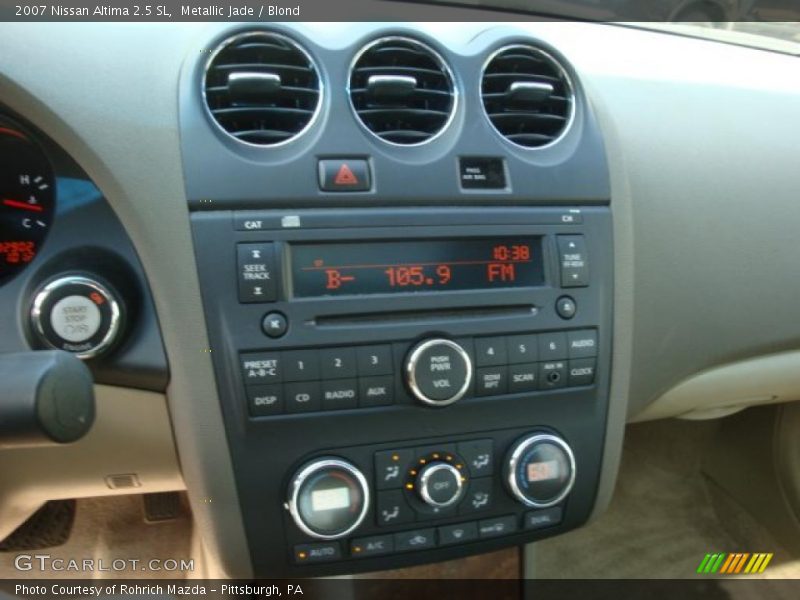 Metallic Jade / Blond 2007 Nissan Altima 2.5 SL