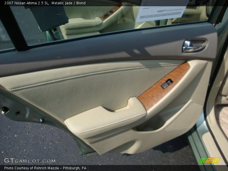 Metallic Jade / Blond 2007 Nissan Altima 2.5 SL