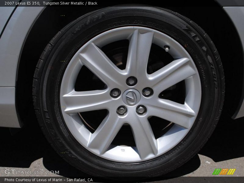 Tungsten Silver Metallic / Black 2007 Lexus ES 350