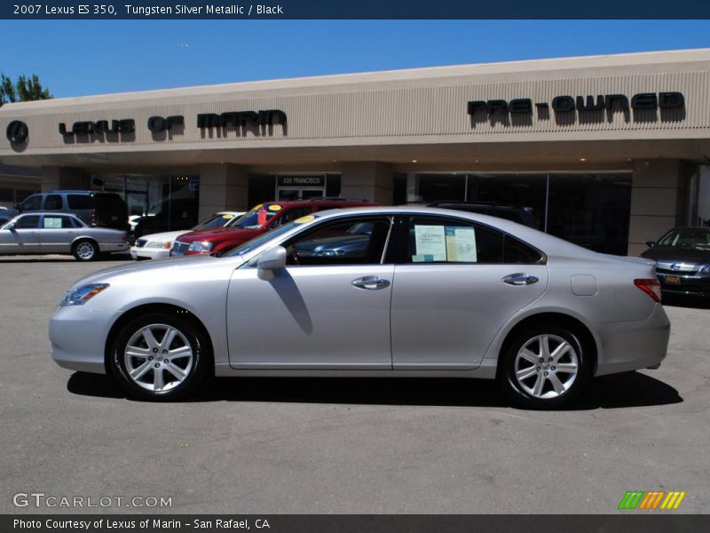 Tungsten Silver Metallic / Black 2007 Lexus ES 350
