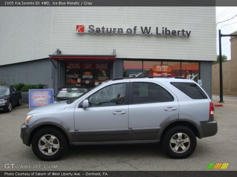 Ice Blue Metallic / Gray 2005 Kia Sorento EX 4WD