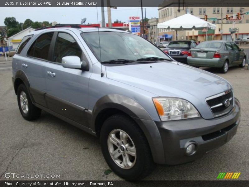 Ice Blue Metallic / Gray 2005 Kia Sorento EX 4WD