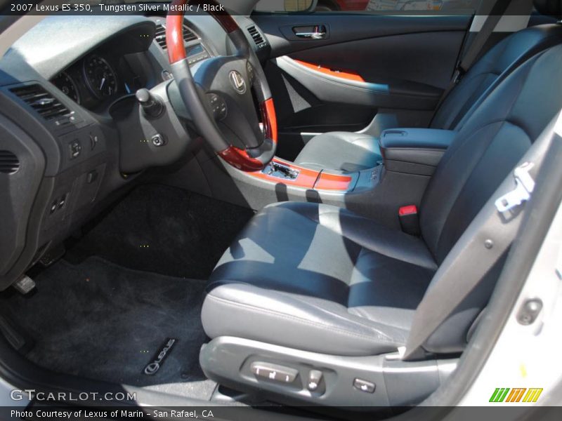 Tungsten Silver Metallic / Black 2007 Lexus ES 350
