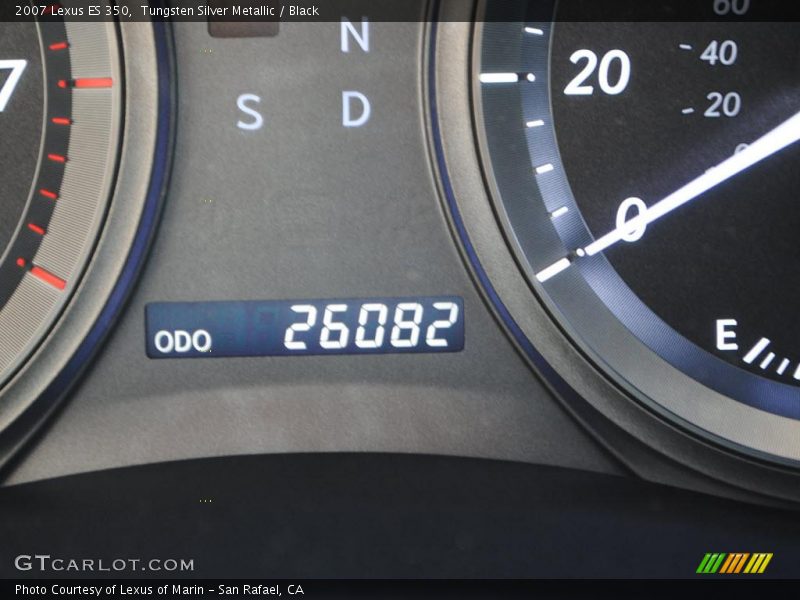 Tungsten Silver Metallic / Black 2007 Lexus ES 350