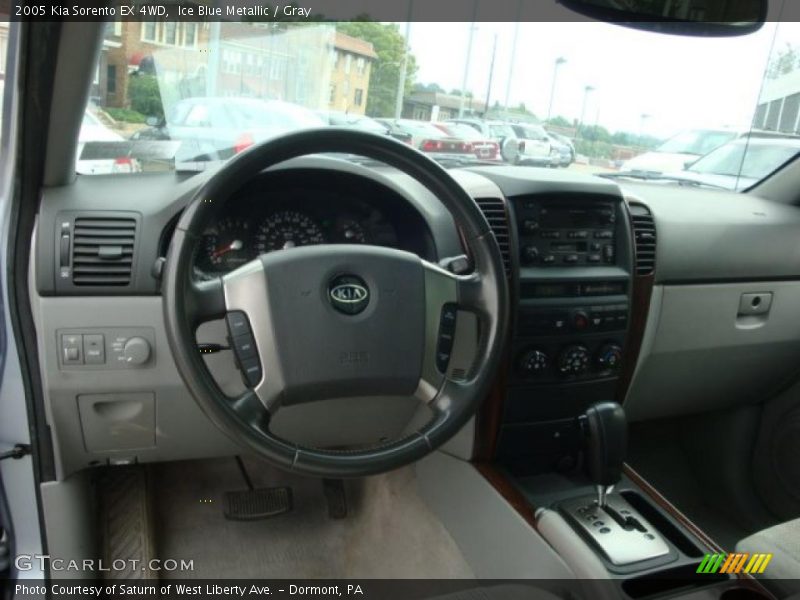 Ice Blue Metallic / Gray 2005 Kia Sorento EX 4WD