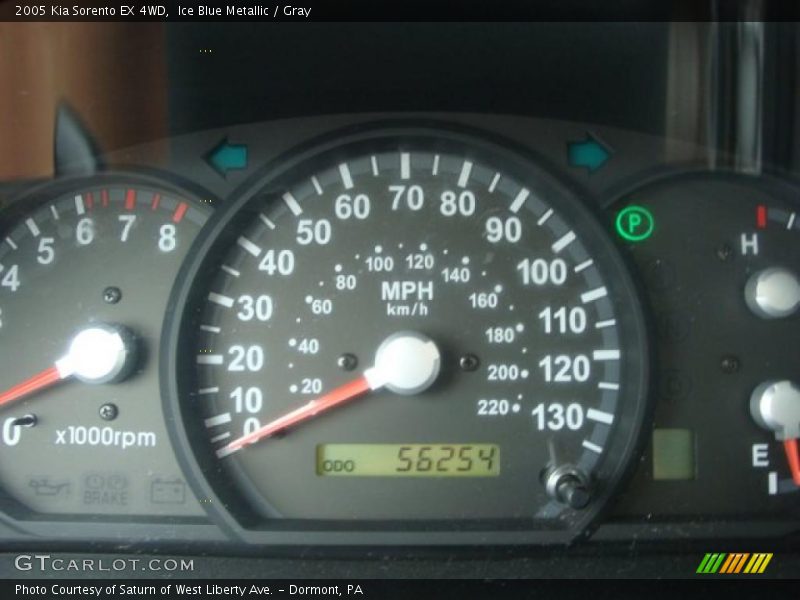 Ice Blue Metallic / Gray 2005 Kia Sorento EX 4WD