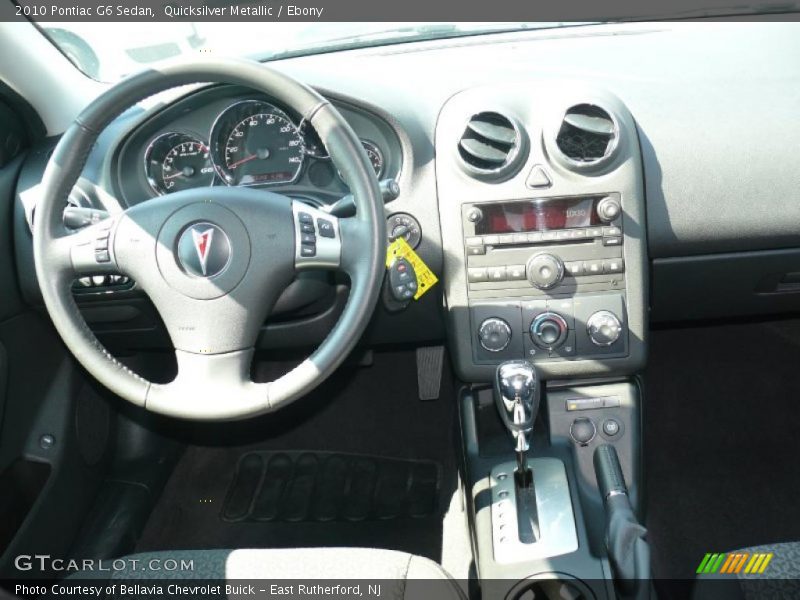 Quicksilver Metallic / Ebony 2010 Pontiac G6 Sedan