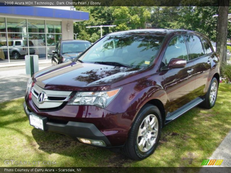 Dark Cherry Pearl / Ebony 2008 Acura MDX Technology