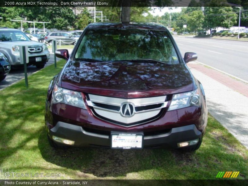 Dark Cherry Pearl / Ebony 2008 Acura MDX Technology