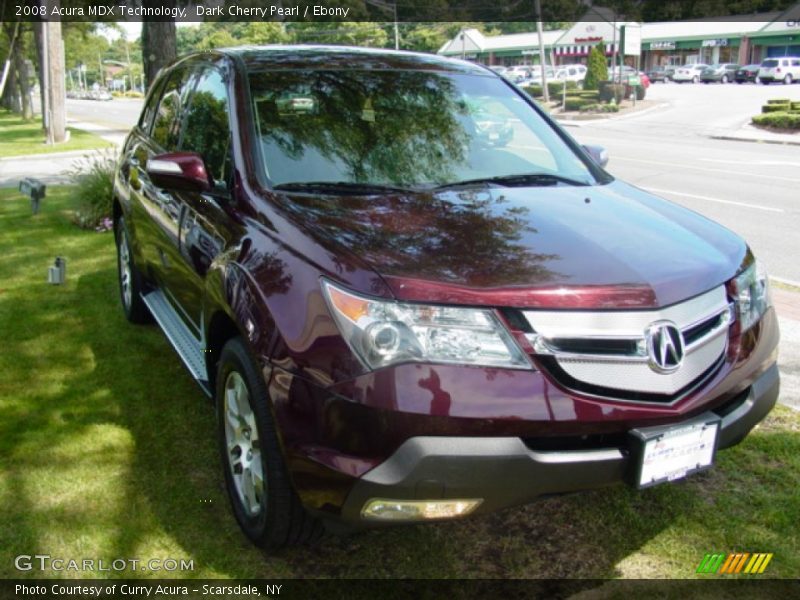 Dark Cherry Pearl / Ebony 2008 Acura MDX Technology
