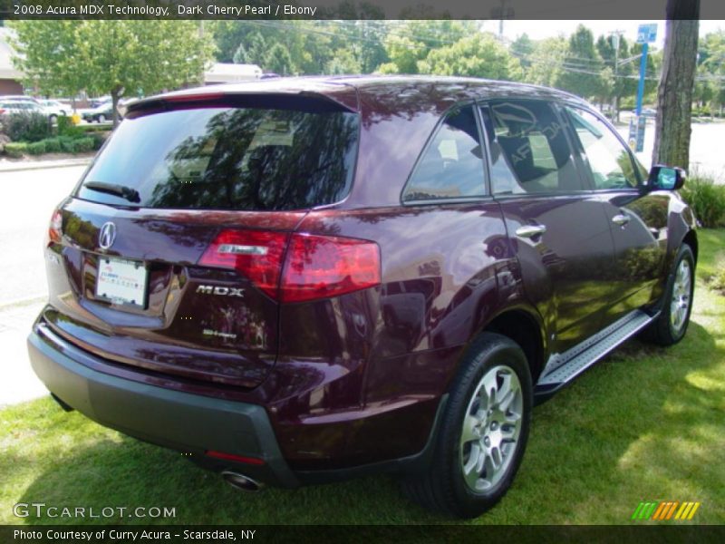 Dark Cherry Pearl / Ebony 2008 Acura MDX Technology
