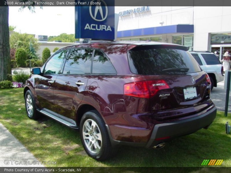 Dark Cherry Pearl / Ebony 2008 Acura MDX Technology