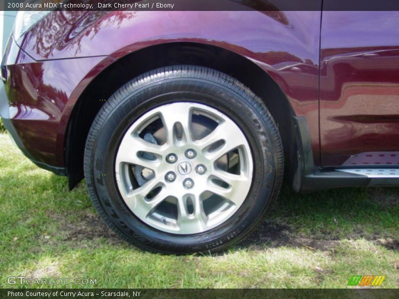 Dark Cherry Pearl / Ebony 2008 Acura MDX Technology