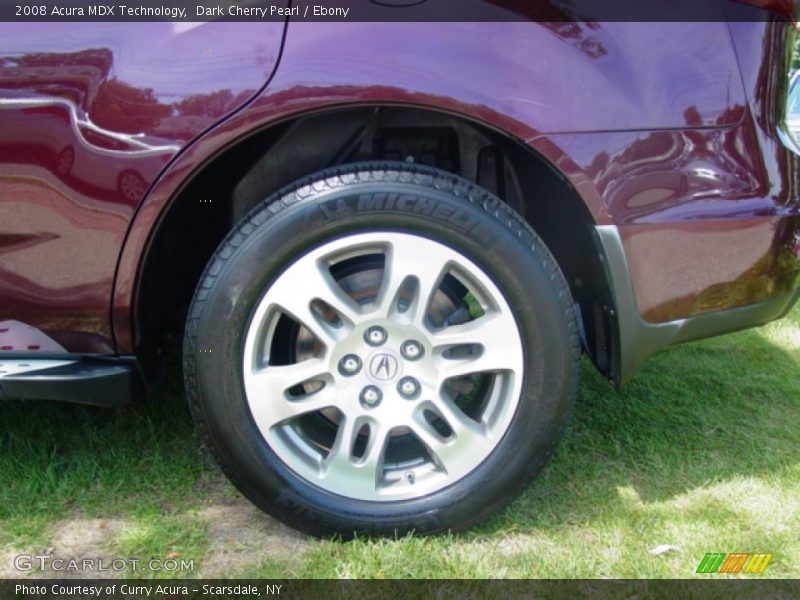 Dark Cherry Pearl / Ebony 2008 Acura MDX Technology