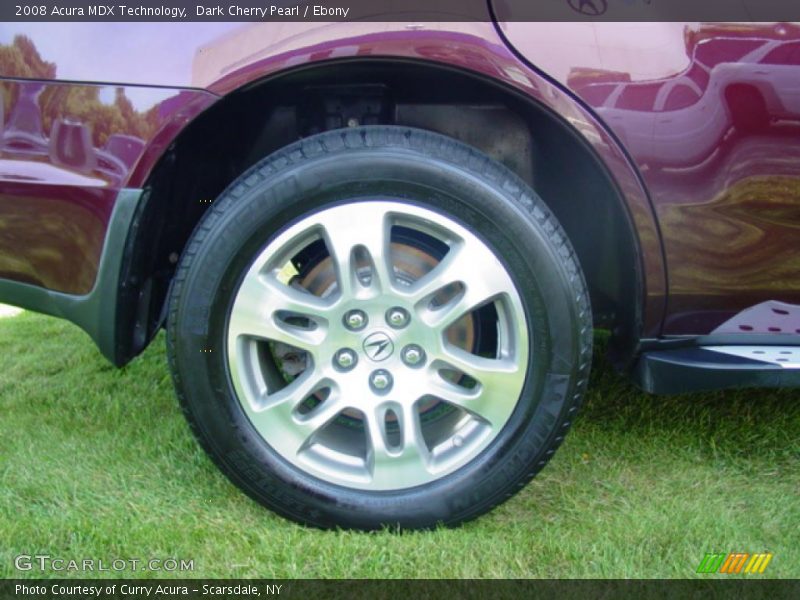 Dark Cherry Pearl / Ebony 2008 Acura MDX Technology