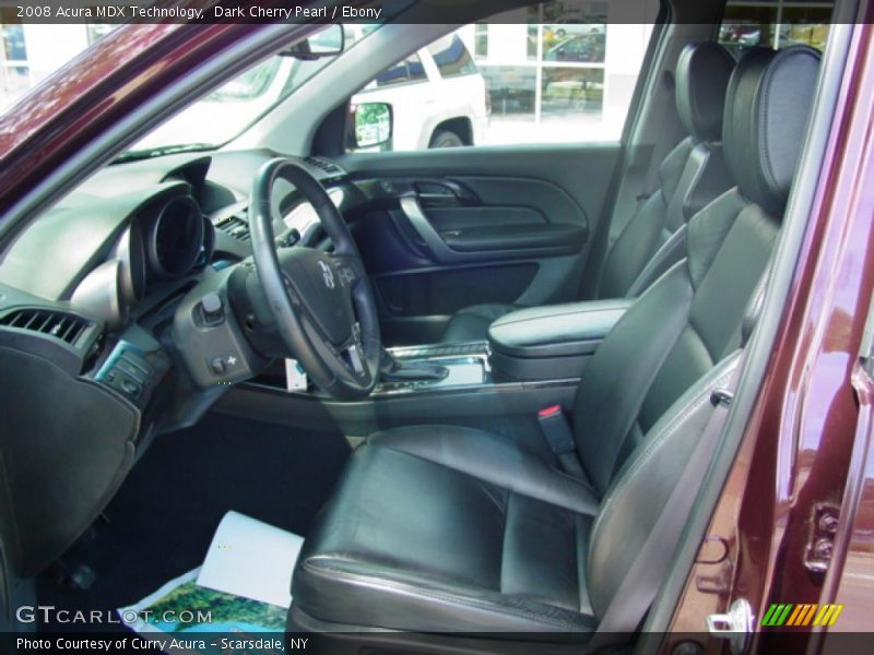 Dark Cherry Pearl / Ebony 2008 Acura MDX Technology
