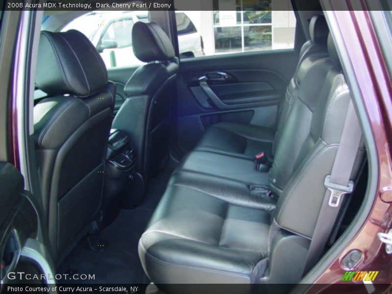 Dark Cherry Pearl / Ebony 2008 Acura MDX Technology