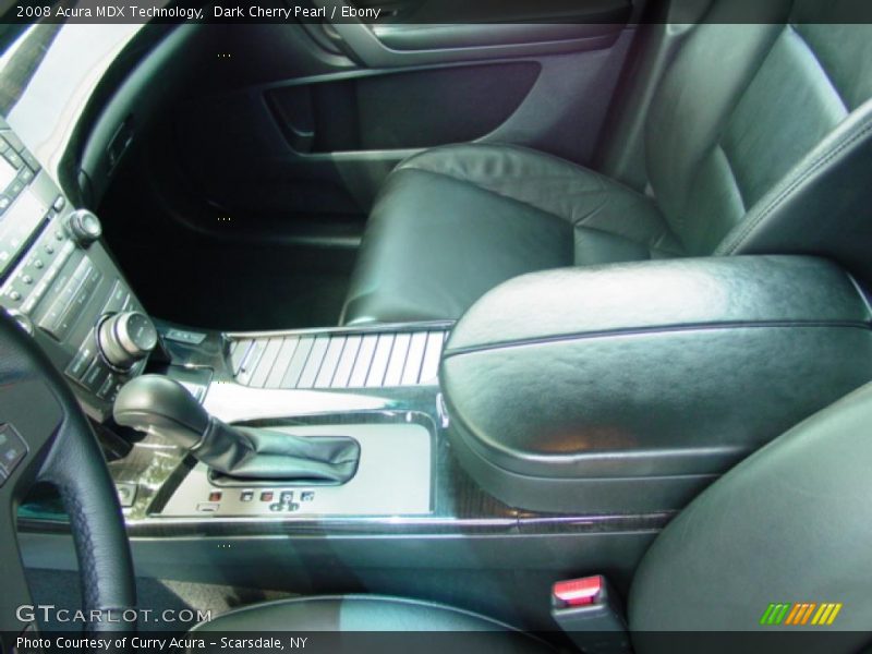 Dark Cherry Pearl / Ebony 2008 Acura MDX Technology