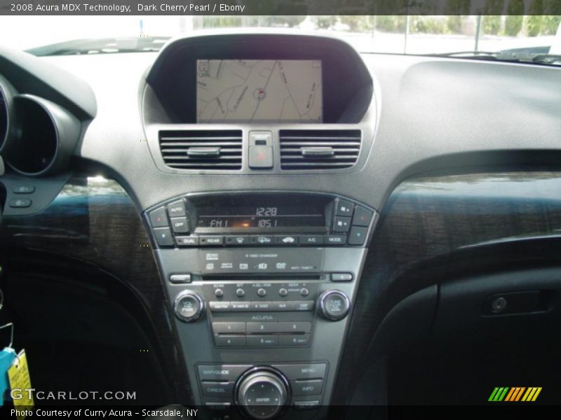 Dark Cherry Pearl / Ebony 2008 Acura MDX Technology