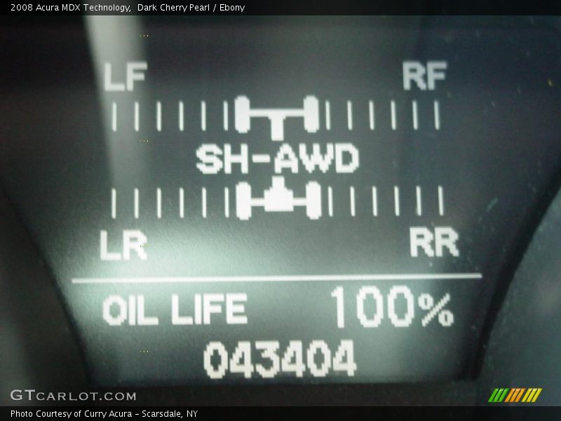 Dark Cherry Pearl / Ebony 2008 Acura MDX Technology
