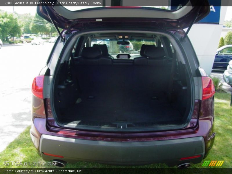 Dark Cherry Pearl / Ebony 2008 Acura MDX Technology