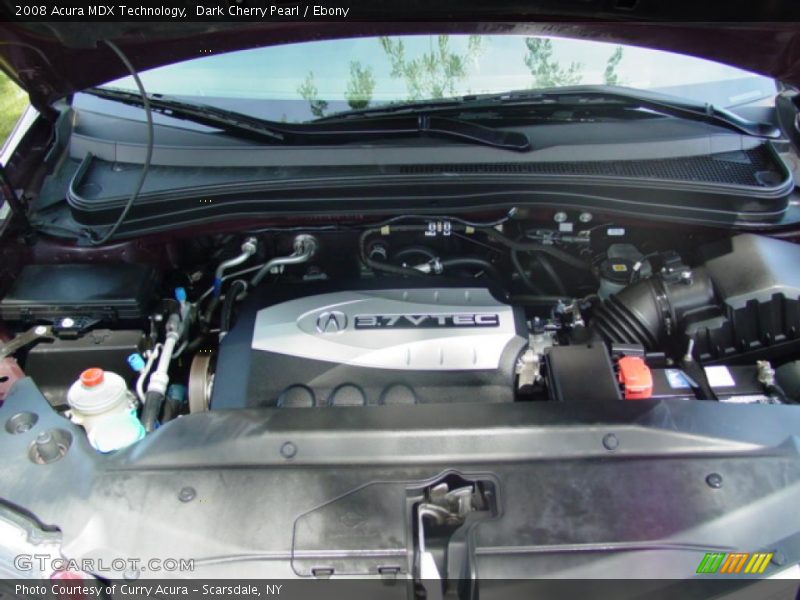 Dark Cherry Pearl / Ebony 2008 Acura MDX Technology