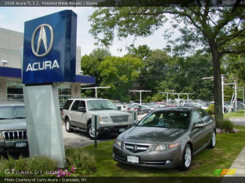 Polished Metal Metallic / Ebony 2008 Acura TL 3.2