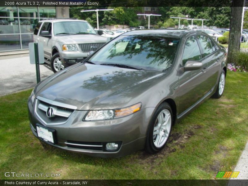 Polished Metal Metallic / Ebony 2008 Acura TL 3.2